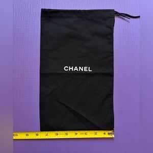 Chanel Dust Bag Authentic CHANEL Drawstring Shoe Size  7.5" x 12.5"